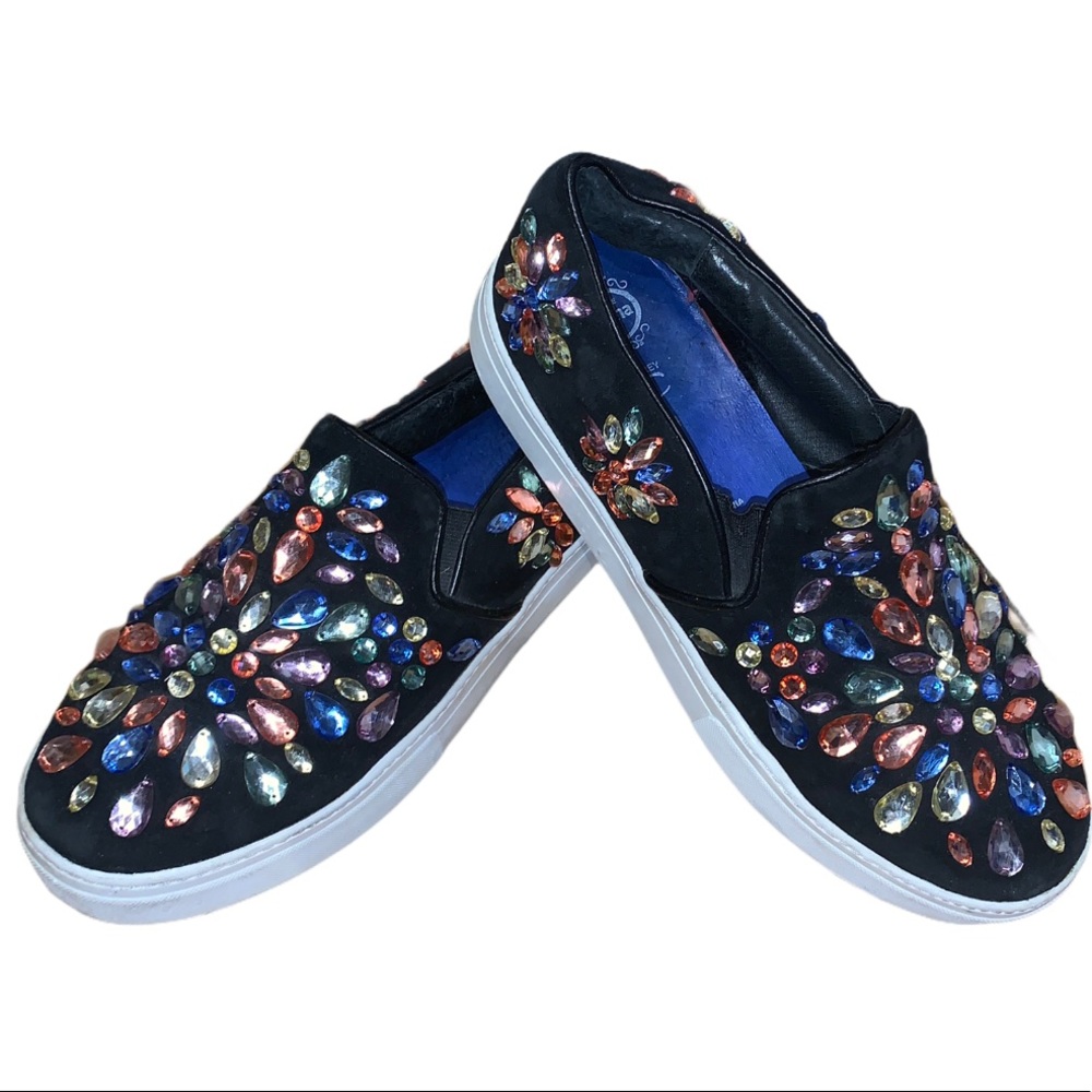 Jeffrey Campbell Sarlo-JWL Bejewelled Sneaker 9.5